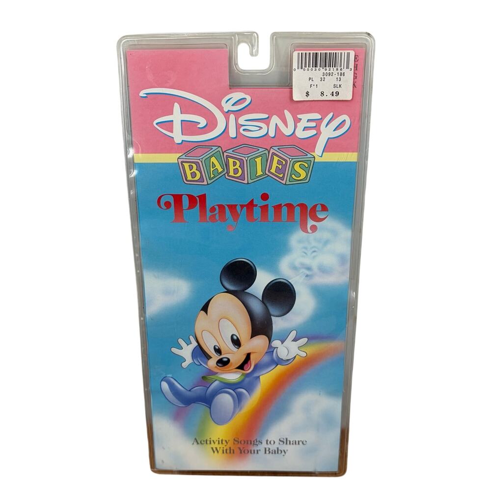 Disney Babies Playtime 1991 Activity Songs Cassette Tape w/ Lyric Book NEW